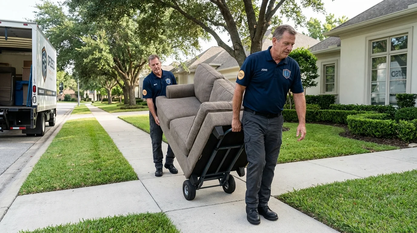Local residential moving crew loading furniture in Missoula, MT