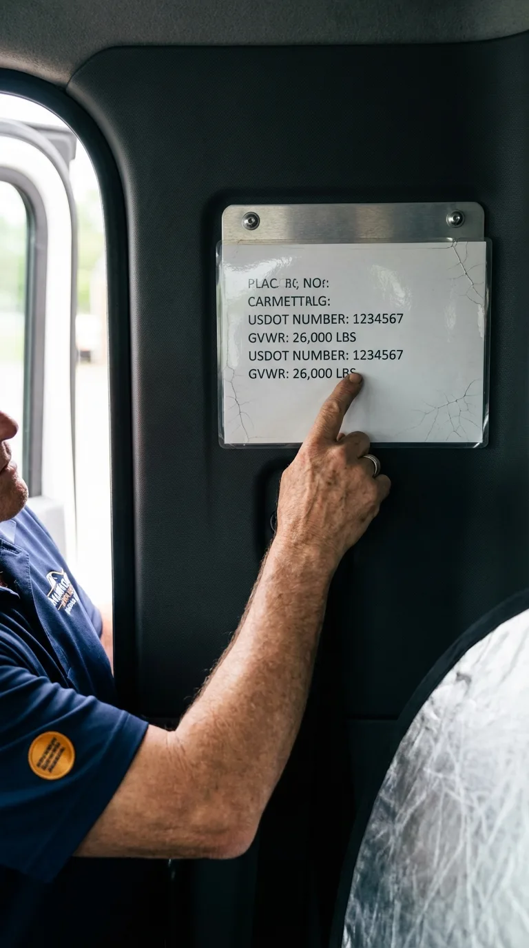 USDOT licensing placard verification in Missoula